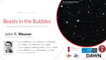 Beasts in the Bubbles: Measurement of the Massive End of z>8 UV Luminosity Function